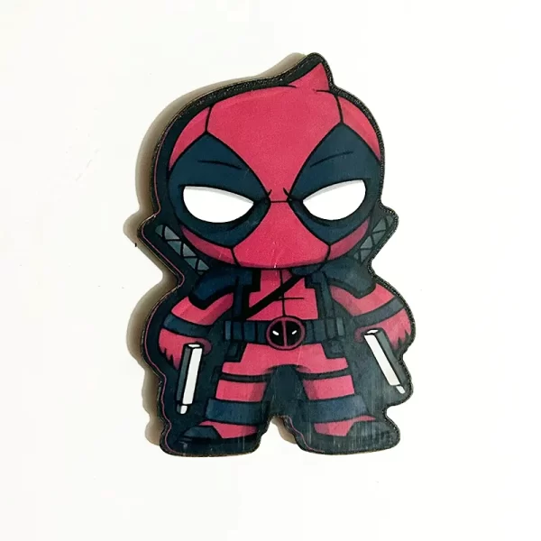 Deadpool - Wooden Fridge Magnet